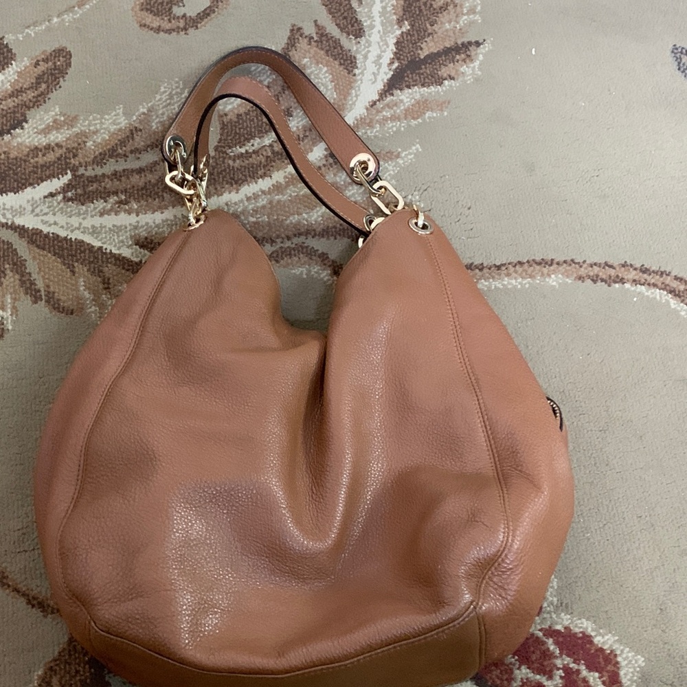 Michael Kors Tan Leather Hobo Bag - Picture 5 of 6